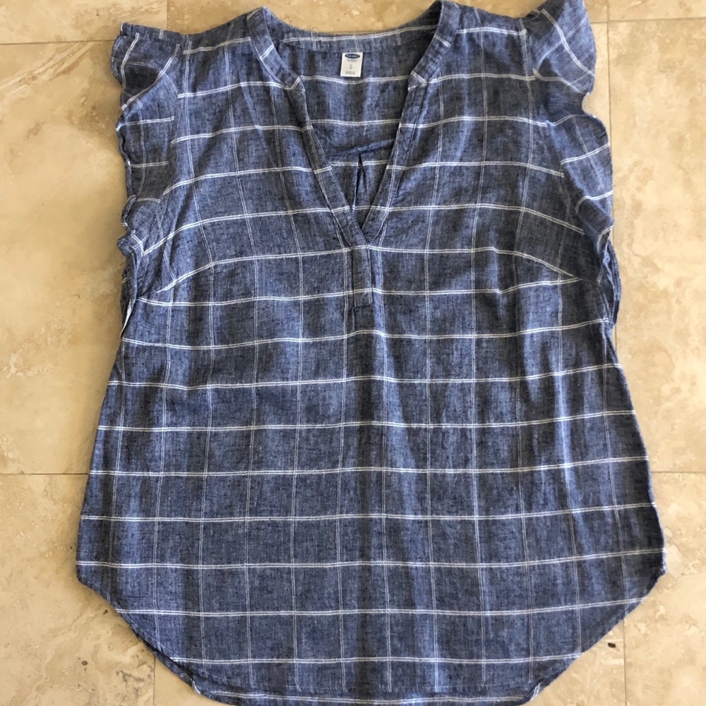 Old Navy sleeveless top with ruffle detail